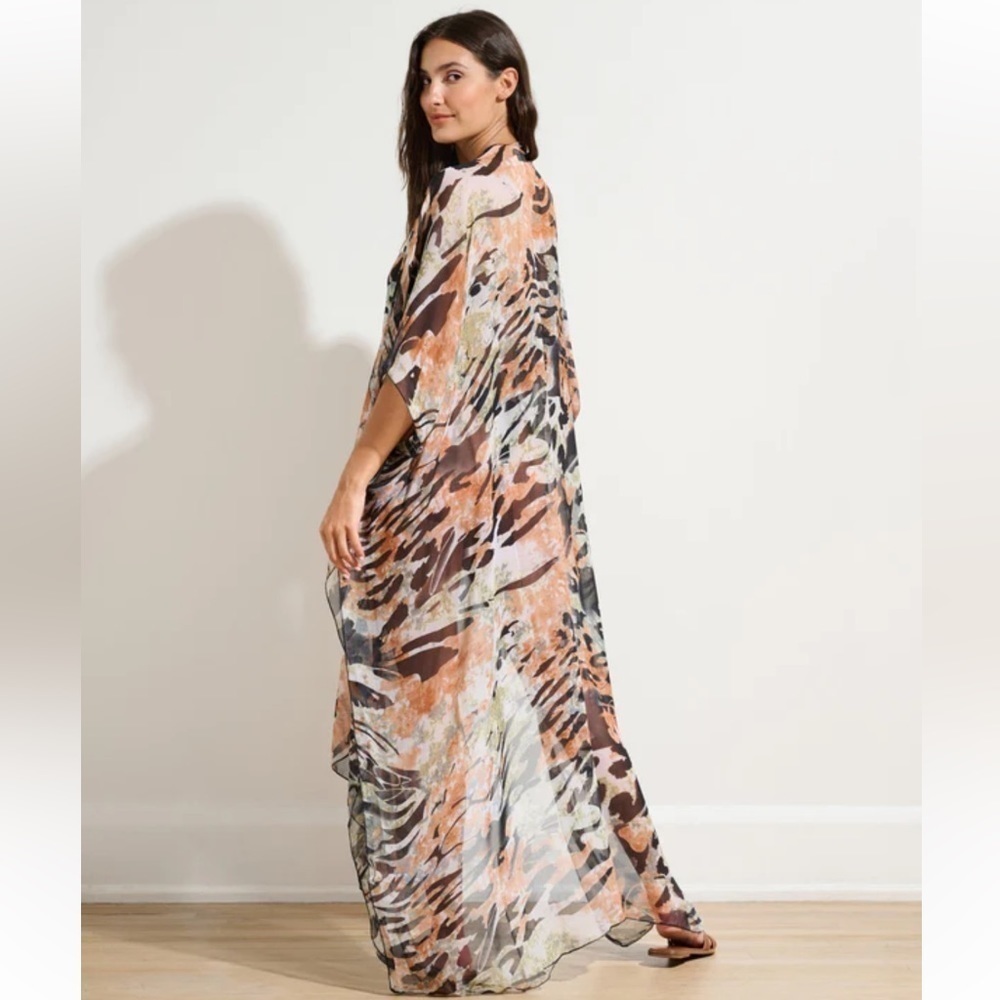 Sunflower Mutiple Color Pattered Long Cardigan |  ONE SIZE